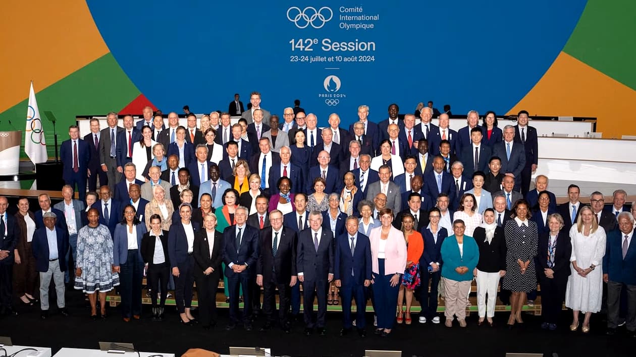 Représentants du Mouvement olympique réunis lors de la 142e Session du CIO